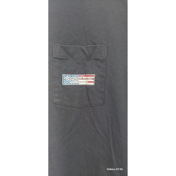 ! VINEYARD VINES T-Shirt Men’s M Crew Neck Navy Blue Martha’s Vineyard - Picture 4 of 6
